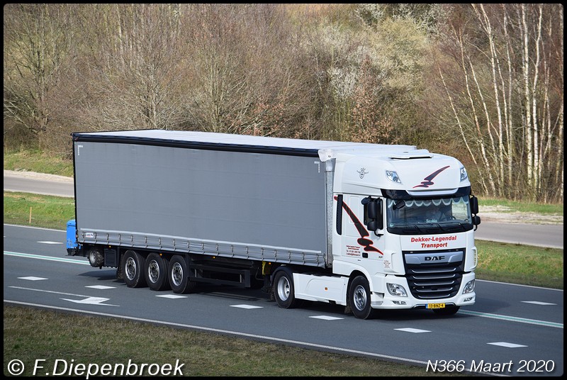 13-BNZ-4 DAF 106 Dekker Legental emmercompascuum-B - Rijdende auto's 2020