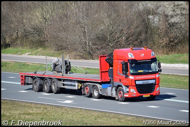 14-BFF-8 DAF CF Louis Wittendorp-BorderMaker Rijdende auto's 2020