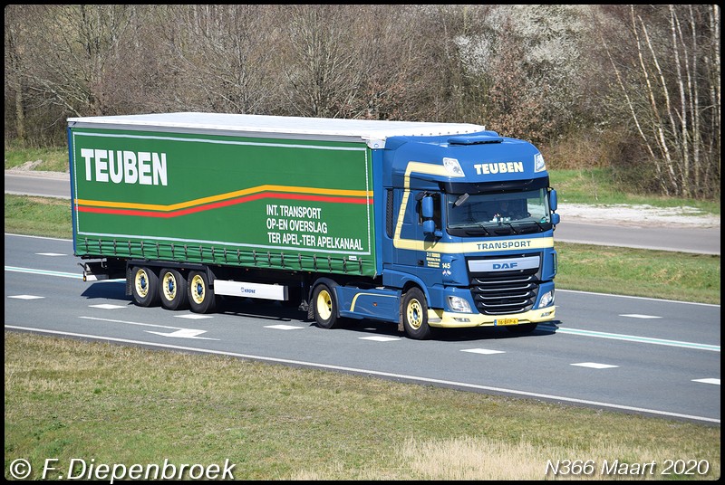 16-BFP-6 DAF 106 Tueben-BorderMaker - Rijdende auto's 2020