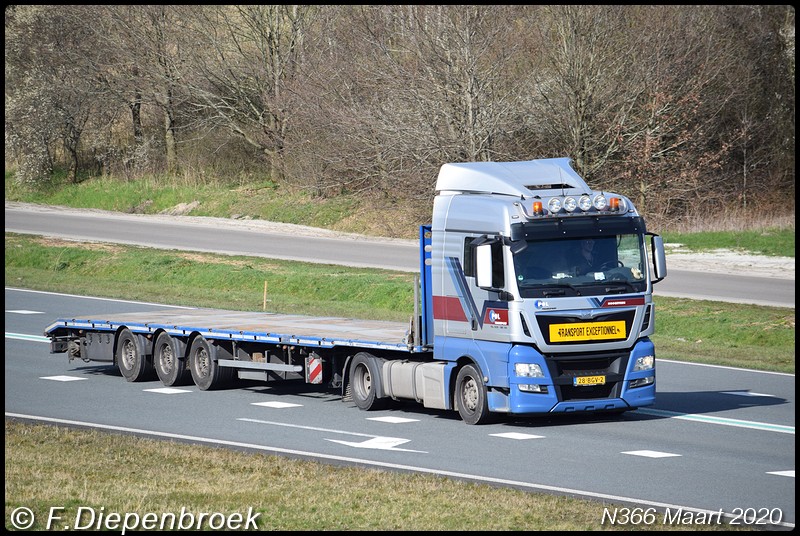 28-BGV-2 MAN Pol Transport Hoogeveen-BorderMaker - Rijdende auto's 2020