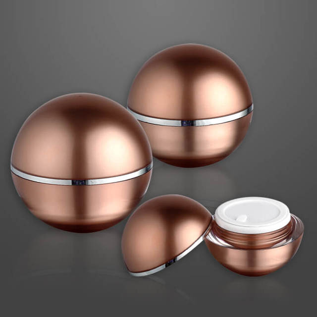 Cream Jar ball shape- Cosmetic container
