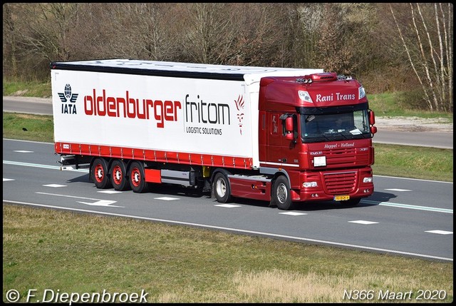 93-BGK-6 DAF 106 Rani Trans Meppel-BorderMaker Rijdende auto's 2020