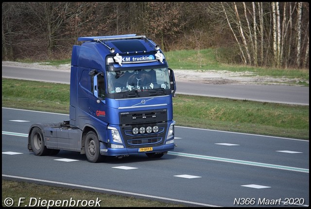 79-BFP-5 Volvo FH4 KM Trucking Wessels Musselkanaa Rijdende auto's 2020