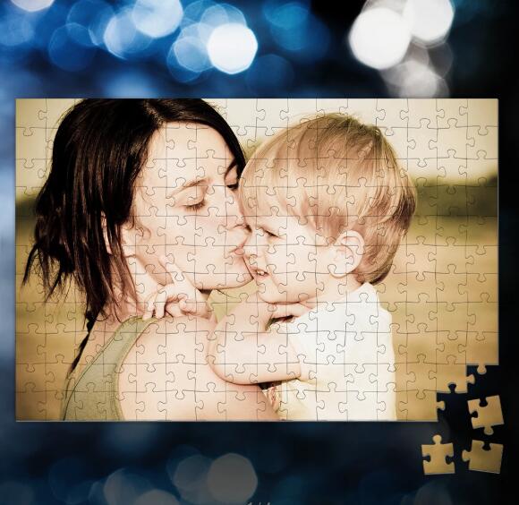 Custom Photo Puzzle for Mother's Gifts 35-1500 Pie Custom Photo Puzzle