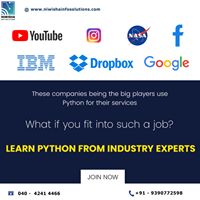 Best Institute for Python in Ameerpet NiwishaInfoSolutions