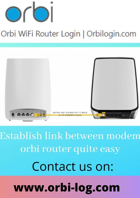 orbi router login into modem Picture Box