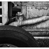 Country Market Tractor 11 - Black & White and Sepia