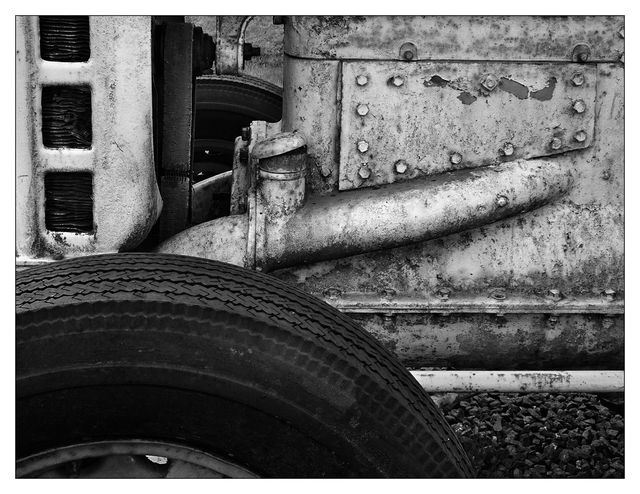 Country Market Tractor 11 Black & White and Sepia