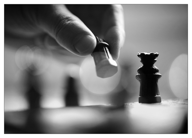 Chess Silhouette 2020 2 Black & White and Sepia
