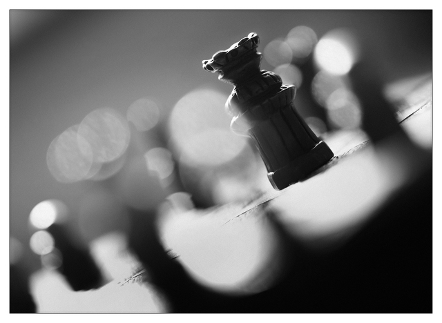 Chess Silhouette 2020 3 Black & White and Sepia