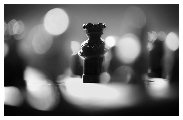 Chess Silhouette 2020 1 Black & White and Sepia