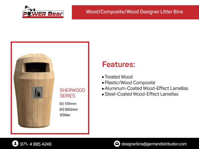 Wood Designer BIns stainless steel bin supplier in uae
