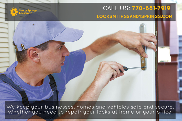 1 Sandy Springs Locksmith | Call Us: 770-881-7919