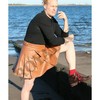 mens brown leather kilt - kilts for men