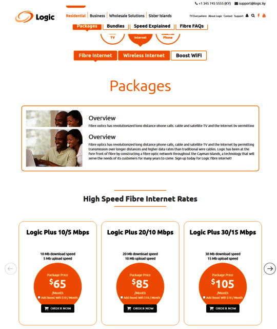 Logic provides high-speed fibre optics internet pa Logic TV & Internet