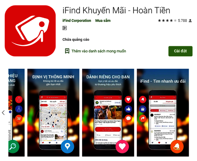 app-ban-hang-khuyen-mai-iFind LÃ m app Mobile