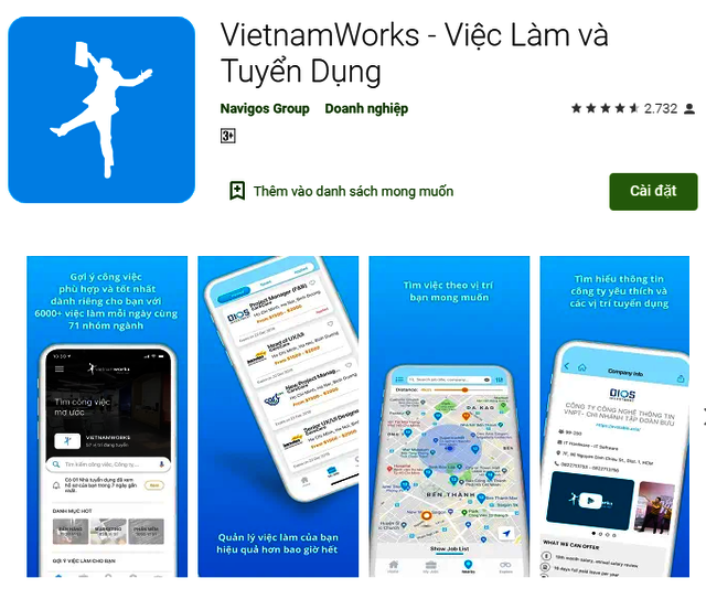 lam-app-VietnamWorks LÃ m app Mobile