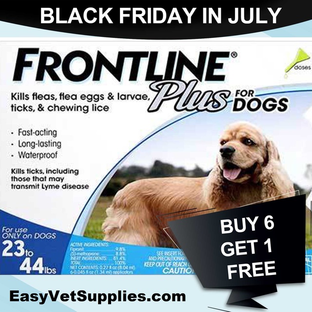 Frontline Plus for Medium Dogs 23-44 lbs (Blue) -  Picture Box