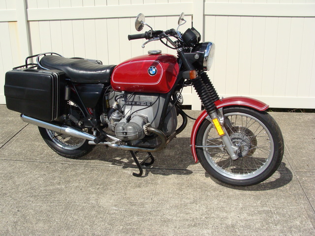 DSC02193 4043341 1974 BMW R90/6, Red. Matching VIN Numbers, Fully serviced, and Krauser Saddlebags.