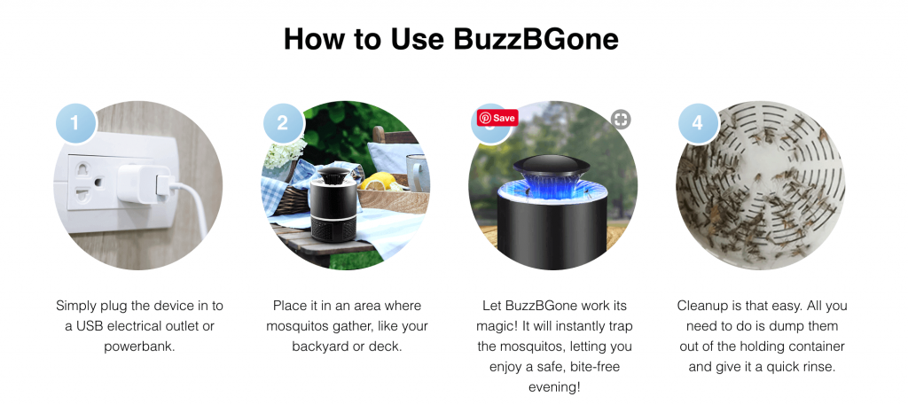Details Related To Buzzbgone Insect Zapper ! Picture Box