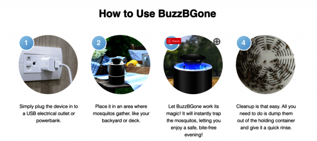 Details Related To Buzzbgone Insect Zapper ! Picture Box
