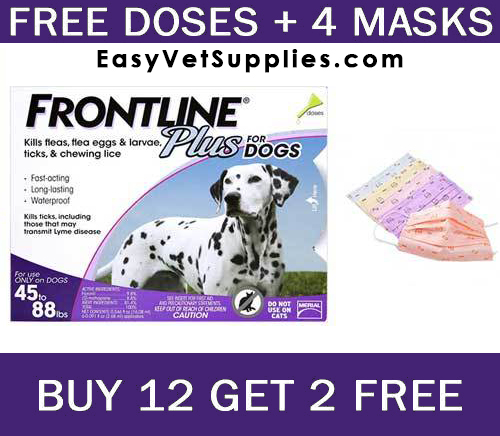 Frontline Plus for Large Dogs 45-88 lbs (Purple) - Picture Box