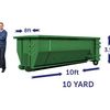 10 yard green dumpster - Charlotte Dumpster Rentals