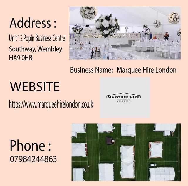 Marquee Hire London Picture Box