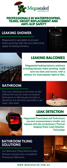 megasealed shower waterproofing Infographic Picture Box