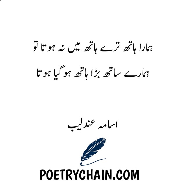 Usama Andleeb sad urdu poetry
