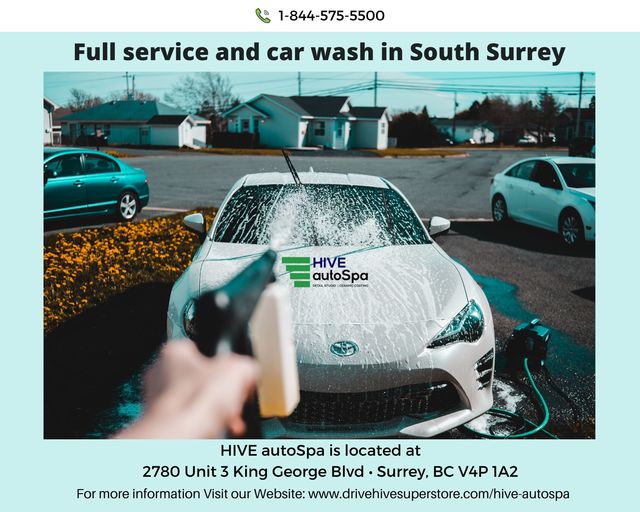 Full service and car wash in South Surrey Picture Box