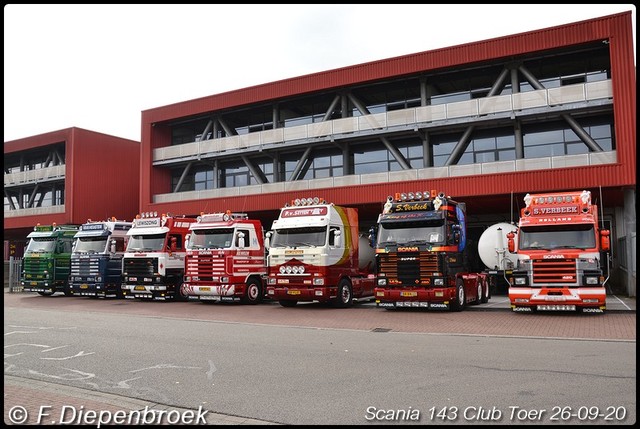 Scania 143 ers V8 Line up2-BorderMaker Scania 143 Club Toer 2020