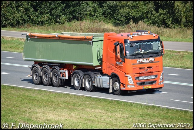 17-BKK-9 Volvo FH4 Wemeijer-BorderMaker Rijdende auto's 2020