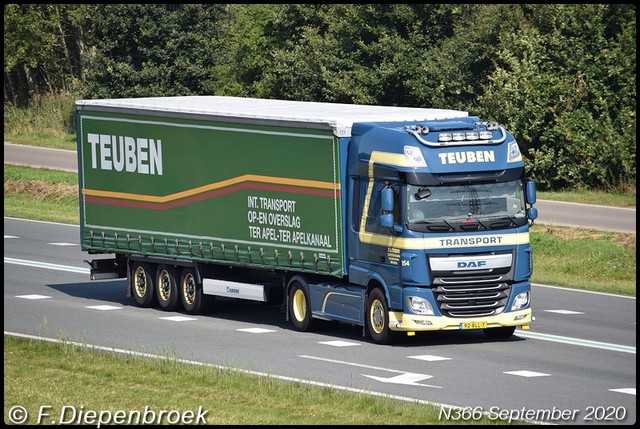 92-BLL-7 DAF 106 Teuben-BorderMaker Rijdende auto's 2020