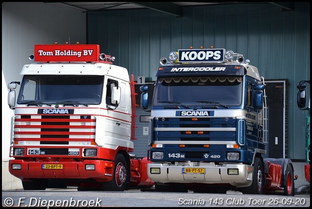 Scania 143 ers Tom Holding en Wolter Koops-BorderM Scania 143 Club Toer 2020