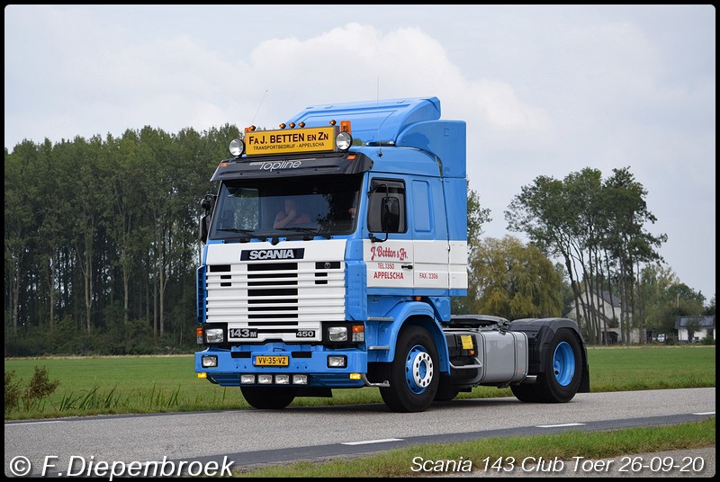 VV-35-VZ Scania 143 Fa J Betten Appelscha-BorderMa - Scania 143 Club Toer 2020