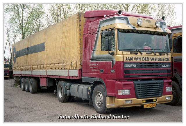 Weide v.d Jan - BH-FJ-84 - Daf 95XF-BorderMaker Richard