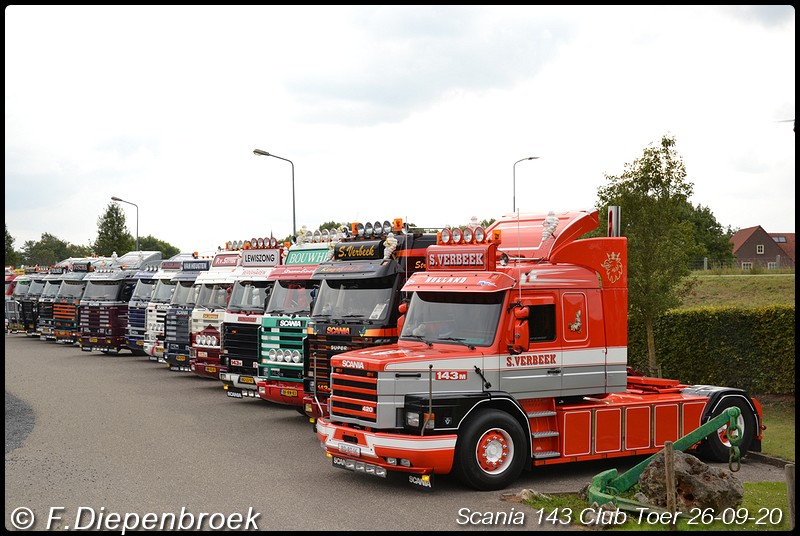 Scania 143 line up Jachthaven Maasbommel5-BorderMa - Scania 143 Club Toer 2020