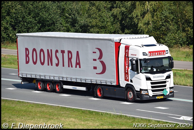 61-BLX-4 Scania R410 Boonstra-BorderMaker - Rijdende auto's 2020