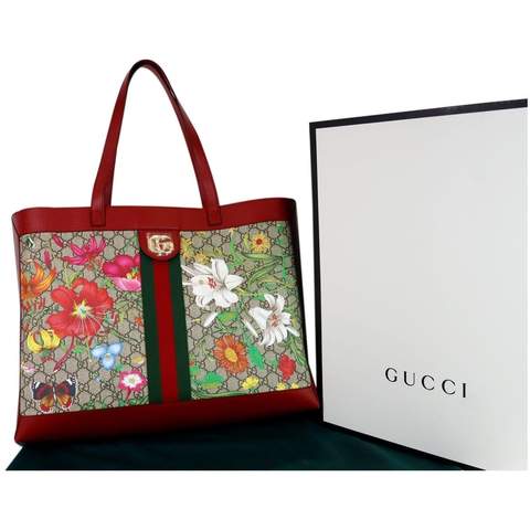 Gucci Ophidia GG Flora Tote Bag Dallas Designer Handbags