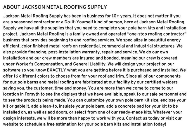 125026744 1546287638888531 5467905125460830491 n Jackson Metal Roofing Supply