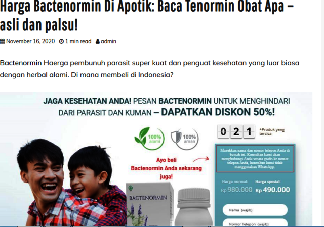 2 Bactenormin Harga