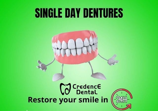 Single-Day Dentures â€“ Transform Your Smile in 24 Picture Box