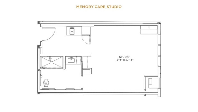 Memory Care Studio Floor Plan - what is senior ass Grand Living At Indian Creek