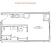 Studio with Balcony Floor P... - Grand Living At Indian Creek