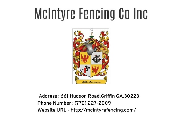 slide1-n McIntyre Fencing Co Inc