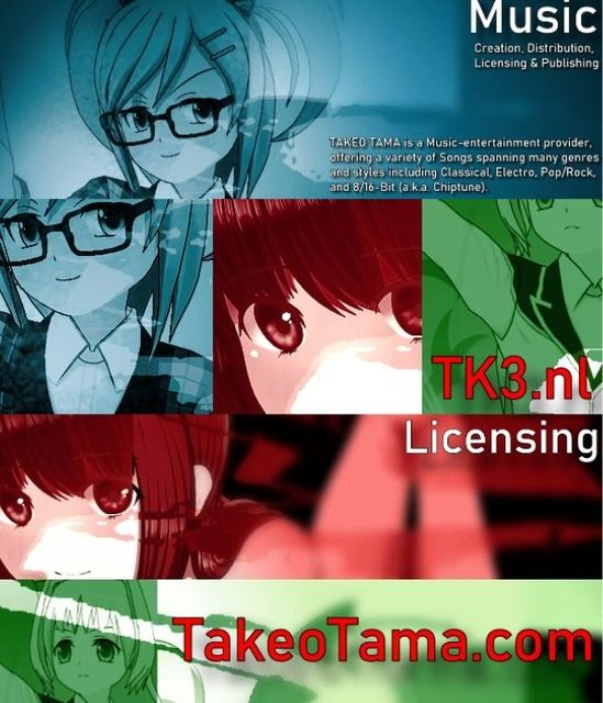 Takeo Tama - Audio - Music, Songs, Soundtracks mkt Takeo Tama - Audio - Music, Songs, Soundtracks mktg. & Licensing