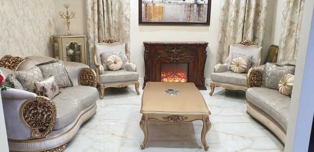 Rich Golden Designer Sofa Set Punjab Furniture