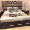Black and Brown Bed with Sides - Punjab Furniture