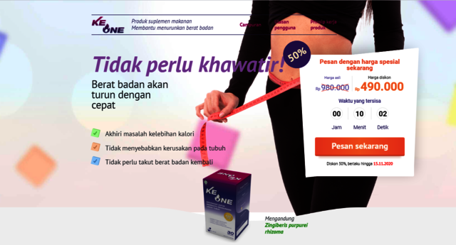 Ke One Berat Badan, Pil, Harga, Ulasan, Tempat Mem Ke One